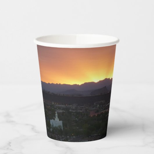 サンライズセントジョージ・ユタの風景 紙コップ (左)