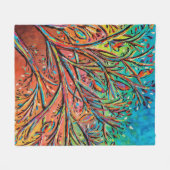 サンライズツリートップバードII フリースブランケット (正面(横))