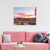 サンライズデザートフォトグラファー キャンバスプリント (インサイチュ (リビング))