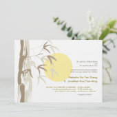 サンライズバンブーゼントロピカル中国の自然結婚ズ 招待状 (スタンド正面)