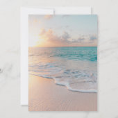 ～サンライズパステルビーチサンセットウェディング～ 招待状 (裏面)