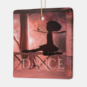 サンライズパーソナライズされたアイリッシュダンサー誕生日カード セラミックオーナメント (左)