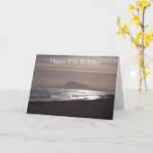 サンライズパーソナライズされた85th誕生日 カード (黄色い花)