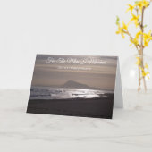 サンライズパーソナライズドハズバンドウェディングアニバーサリー カード (黄色い花)