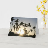 サンライズパームツリーズ カード (黄色い花)