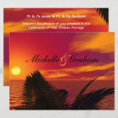 サンライズビーチウェディング招待状 招待状 (正面/裏面)