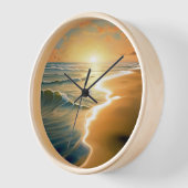 サンライズビーチウォールクロック 壁時計 (傾斜)