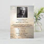 サンライズビーチオーシャン葬儀追悼記念 招待状 (スタンド正面)