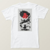 サンライズビーチビベスTシャツ – レトロサンセットスタイル Tシャツ (デザイン裏面)