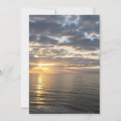 サンライズビーチフォト 私たちついに結婚しました 脚本 お祝い 招待状 (裏面)