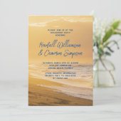 サンライズビーチ婚約パーティ招待状 招待状 (スタンド正面)