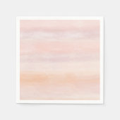 サンライズピーチ赤面ピンク絞り染めウォーターグラデーションカラー スタンダードカクテルナプキン (正面)