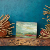 サンライズフィールド抽象芸術プリント |シルビア・ヴァシレバ フォトプラーク (側面)