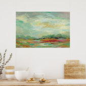 サンライズフィールド抽象芸術プリント |シルビア・ヴァシレバ ポスター (キッチン)