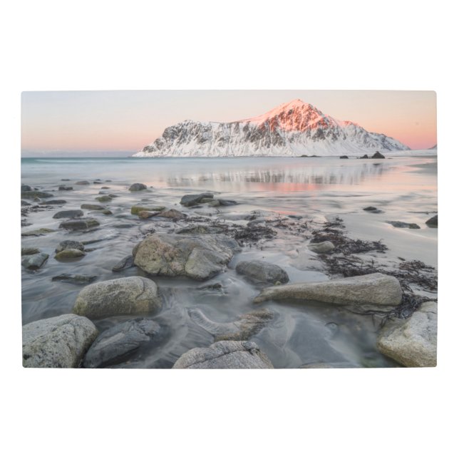 サンライズフラクスタッドアンドスカガンサンデンビーチ メタルプリント (正面)