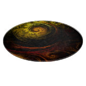 サンライズフローラレッド抽象芸術アートサークル カッティングボード (角)