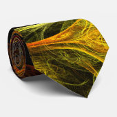 サンライズフローラレッド抽象芸術アートタイ ネクタイ (ロール)