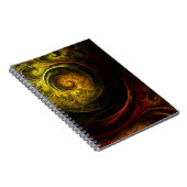 サンライズフローラレッド抽象芸術アートノート ノートブック (右側)