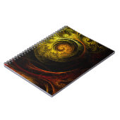 サンライズフローラレッド抽象芸術アートノート ノートブック (左側)