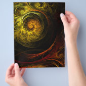 サンライズフローラレッド抽象芸術アートフライヤー チラシ (手)