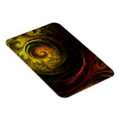 サンライズフローラレッド抽象芸術アートプレミアムマグネット マグネット (右側)