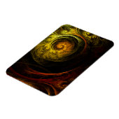 サンライズフローラレッド抽象芸術アートプレミアムマグネット マグネット (左側)