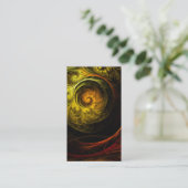 サンライズフローラレッド抽象芸術アート名刺 名刺 (スタンド正面)