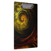 サンライズフローラレッド抽象芸術アート クリップボード (右)