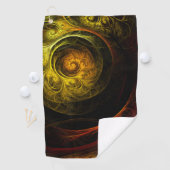 サンライズフローラレッド抽象芸術アート ゴルフタオル (インサイチュ)