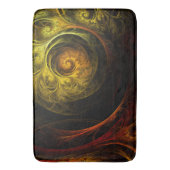 サンライズフローラレッド抽象芸術アート バスマット (正面縦)