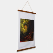 サンライズフローラレッド抽象芸術アート 吊り下げ型タペストリー (傾斜あり)