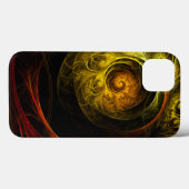 サンライズフローラレッド抽象芸術アート Case-Mate iPhoneケース (裏面 (横))