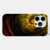 サンライズフローラレッド抽象芸術アート Case-Mate iPhoneケース (裏面 (横))