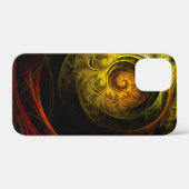 サンライズフローラレッド抽象芸術アート Case-Mate iPhoneケース (裏面 (横))