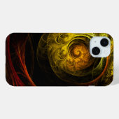 サンライズフローラレッド抽象芸術アート Case-Mate iPhoneケース (裏面 (横))