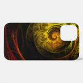 サンライズフローラレッド抽象芸術アート Case-Mate iPhoneケース (裏面 (横))