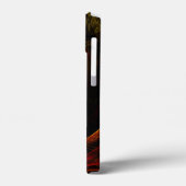 サンライズフローラレッド抽象芸術アート Case-Mate iPhoneケース (裏面 / 左)