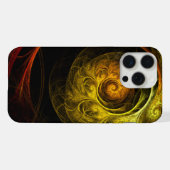 サンライズフローラレッド抽象芸術アート iPhoneケース (裏面横)