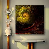 サンライズフローラレッド抽象芸術キャンバスプリントプリント キャンバスプリント