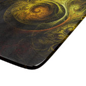 サンライズフローラ赤抽象芸術アート四角形 カッティングボード (角)