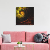 サンライズフローラ赤抽象芸術クアッドキャンバス印刷 キャンバスプリント (インサイチュ (リビング))