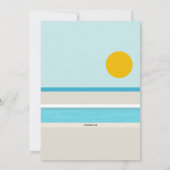 サンライズプールパーティーへの招待 招待状 (裏面)