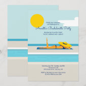 サンライズプールパーティーへの招待 招待状 (正面/裏面)