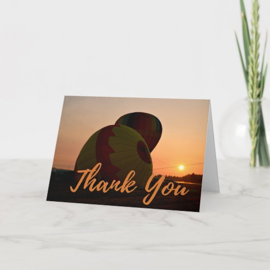 サンライズホットエアバルーン写真サンキューカード サンキューカード (正面)