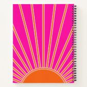 サンライズホットピンクアンドオレンジサンシャ名門私立校風のイン ノートブック (裏面)