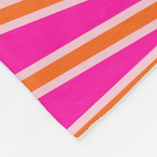 サンライズホットピンクアンドオレンジサンシャ名門私立校風のイン フリースブランケット (角)