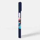 サンライズボホフローラネイビーモノグラム Case-Mate iPhoneケース (裏面 / 右)