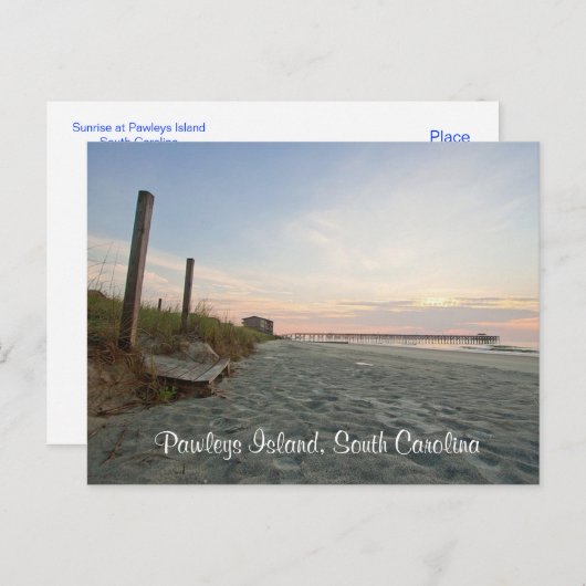 サンライズポーレーズアイランドサウスカロライナのポストカード ポストカード (正面/裏面)