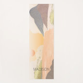 サンライズマウンテンランドスケープミニマルパーソナライズされた ヨガマット (正面)