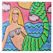 サンライズマーメイド抽象芸術絵画デジタル タイル (正面)